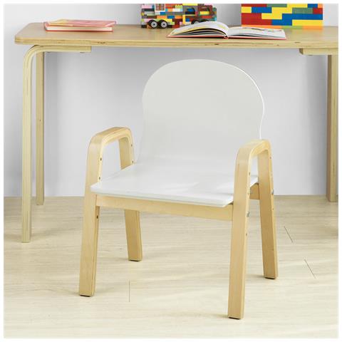 Set 2 Sedie Bambini Sgabello Bambini Altezza Del Sedile Regolabile In Legno Massello Classe E1 Kmb24-wnx2 - Foto 15