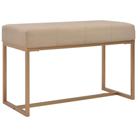 Panca 80 Cm In Velluto Beige - Foto 1