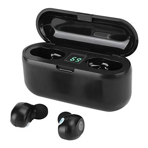 True Wireless Earphone, F9 Touch Bluetooth 5.1 True Headset Biauricolare Con Display Digitale A Led, Leggero E Compatto, Subwoofer Surge, Suono Hifi. - Foto 1