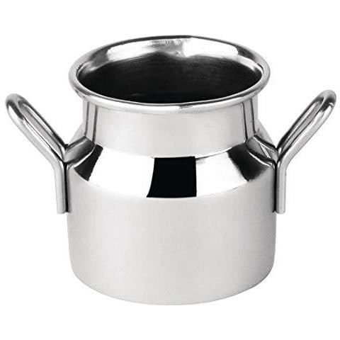 Cl203 Mini Bidone Del Latte In Acciaio Inox Piccolo 60 Ml 2 Oz 45 Di Diametro 45 Mm H - Foto 1