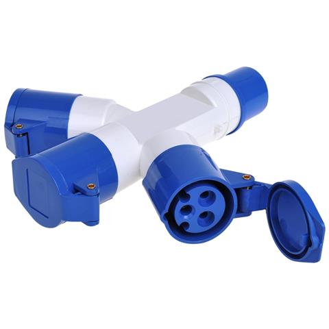 Sdoppiatore Presa Industriale a 3 Vie 16A - Foto 1