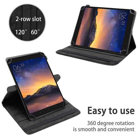 Cadorabo Custodia Per Tablet Compatibile Con Xiaomi Mi Pad 2 (7.9 Zoll) In Nero - Coperchio Protettivo A 360 Gradi Fatto Di Finta Pelle Con Funzione Di Stand E Banda Elastica - Foto 2