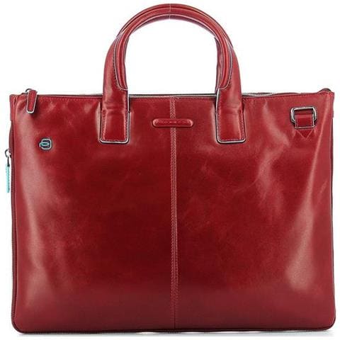 Cartella Blue Square Cartellina Porta Pc Pelle Rosso Nd Scelta= p Rosso - Foto 1