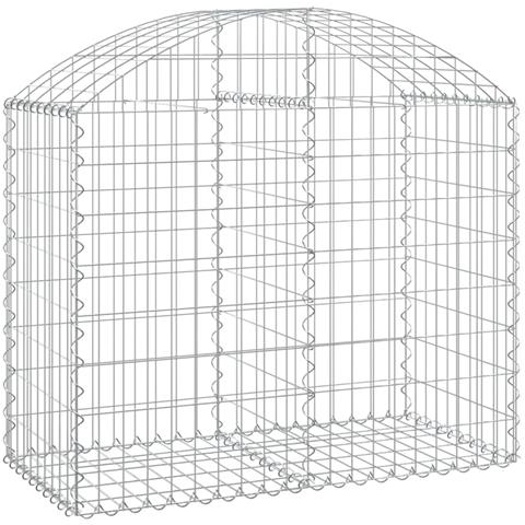 Cesto Gabbione Ad Arco 100x50x80/100 Cm Ferro Zincato - Foto 1