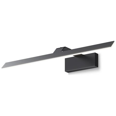 Applique Da Parete Moderno Decart Metallo Nero Acrilico 1 Luce Led 12w - Foto 2