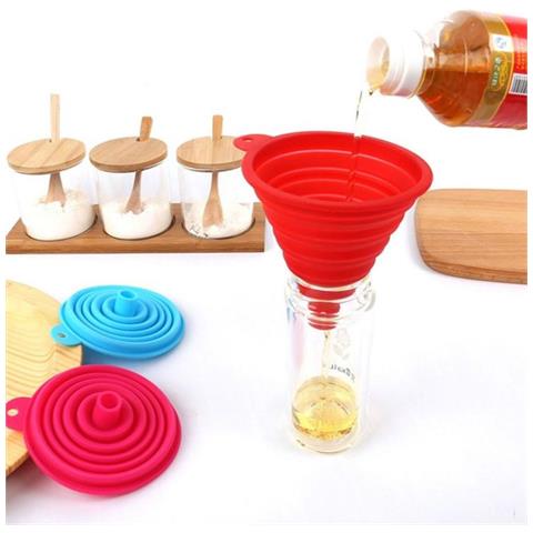 Stantuffo Rotondo In Silicone, Pieghevole, Diametro 8 Cm - Foto 1