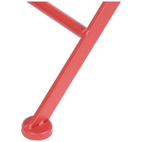 Tavolino Bistrot Scario 70 Cm 70 Cm Metallo Rosso - Foto 2
