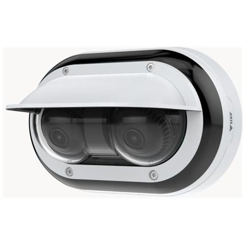 Telecamera Ip P4708-PLVE Panoramica Multidirezionale a doppio sensore 2x8MP Bianco /Nero - Foto 1