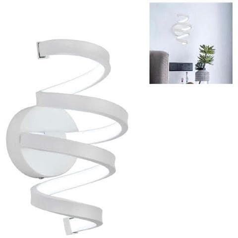 Applique Lampada Interno Moderna Parete Muro Spirale 18w Luce Fredda St-001 - Foto 1