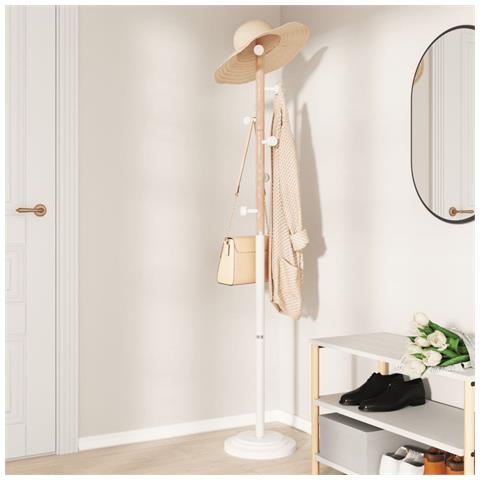 Appendiabiti Bianco 177 Cm In Ferro Verniciato A Polvere - Foto 3