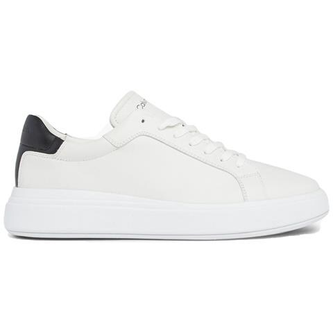 Low Top Sneakers Pelle Scarpe Uomo Bianco Eu 44, Hm0hm01016 0k9 - Foto 2