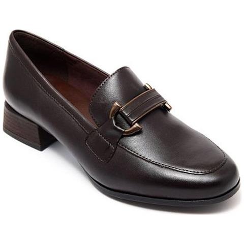 Mocca Elegant Closed Loafers Mocassino Pelle Scarpe Donna Marrone Eu 38, 2-24206-43 304 - Foto 1