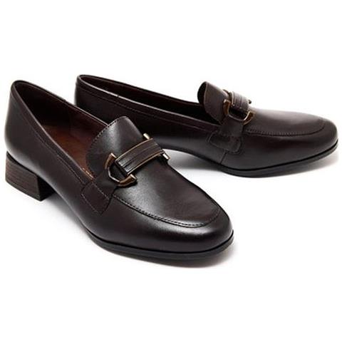 Mocca Elegant Closed Loafers Mocassino Pelle Scarpe Donna Marrone Eu 38, 2-24206-43 304 - Foto 2