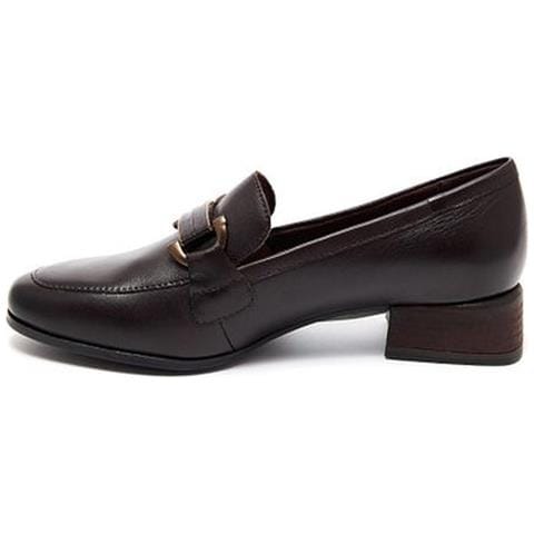 Mocca Elegant Closed Loafers Mocassino Pelle Scarpe Donna Marrone Eu 38, 2-24206-43 304 - Foto 3
