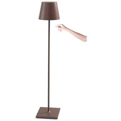 Lampada A Led Poldina Pro Xxl Corten Ricaricabile E Dimmerabile 150cm Con Batteria Fino A 12 Ore - Foto 1