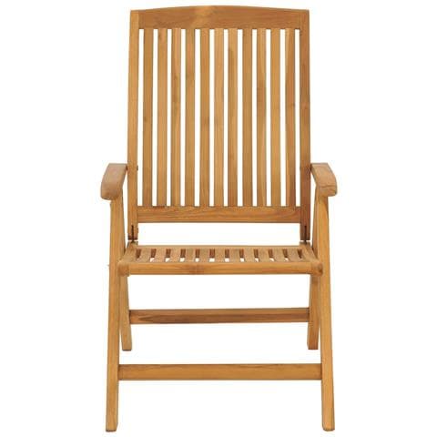 Sedie da Giardino Reclinabili con Cuscini 8 pz in Legno di Teak - Foto 2