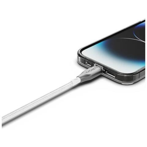 Cavo Da Lightning A Usb-a 2,4a 12w Armoured Serie Di Ricarica E Sincronizzazione 2m, Bianco - Foto 5