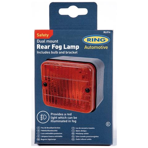 Fanale Retronebbia Rosso Quadrato - Foto 2