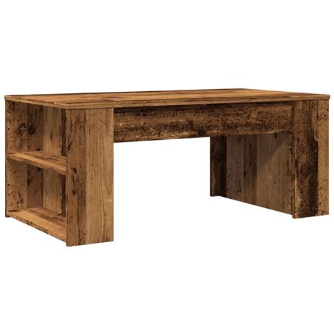 Tavolino Da Salotto Legno Antico 102x55x42 Cm Legno Multistrato - Foto 2