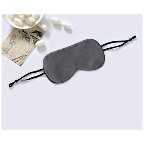 Maschera Per Dormire In Seta Al 100% Darkgrey - Foto 2