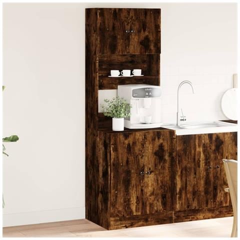 Mobile Da Cucina Rovere Fumo 60x50x180 Cm In Legno Multistrato - Foto 1