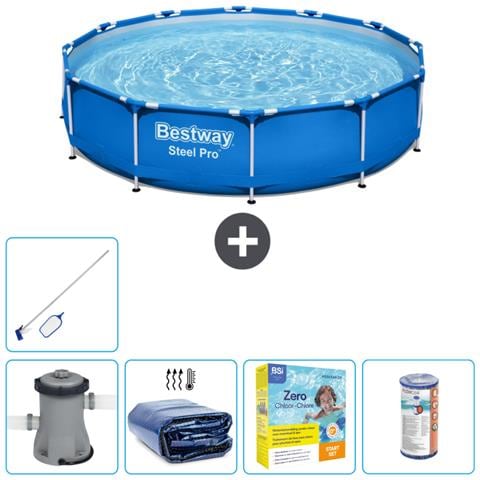 Piscina Fuori Terra - In Giro - 366x76 Cm - Blu - Include Accessori Coordinati Cb20 - Foto 1