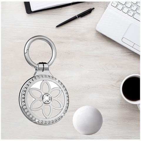 Custodia In Metallo Premium Per Airtag: Protezione Completa E Design Anti-smarrimento Silver - Foto 5
