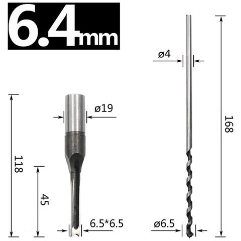 Trapano Per Legno - Punta Quadrata Per Fori Esatti 7 Mm - Foto 2