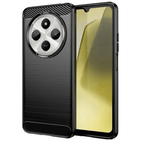 Custodia B-case Tpu Silicone Cover Case Per Poco C75 Carbon Metal Black - Foto 1
