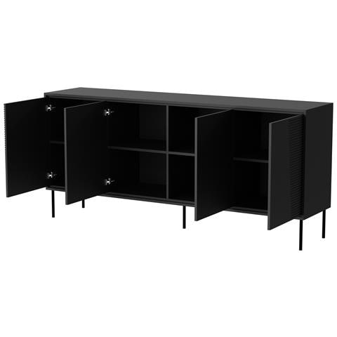 Cassettiera 4D ABI 200x45x88 nero opaco - Foto 2