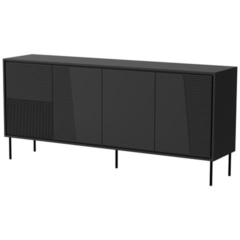Cassettiera 4D ABI 200x45x88 nero opaco - Foto 1