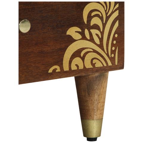 Comodini 2 pcs 40x33x46 cm Legno Massello Mango - Foto 9