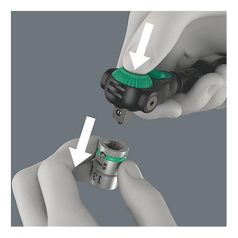 05135882001 chiave a cricchetto 1 pz Nero, Verde - Foto 2