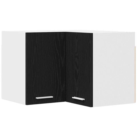 Armadio pensile Riga Rovere Nero e Bianco 57 x 57 x 40 cm - Foto 1