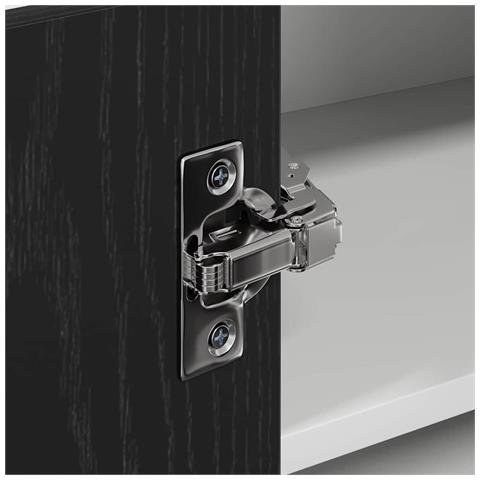 Armadio pensile Riga Rovere Nero e Bianco 57 x 57 x 40 cm - Foto 9