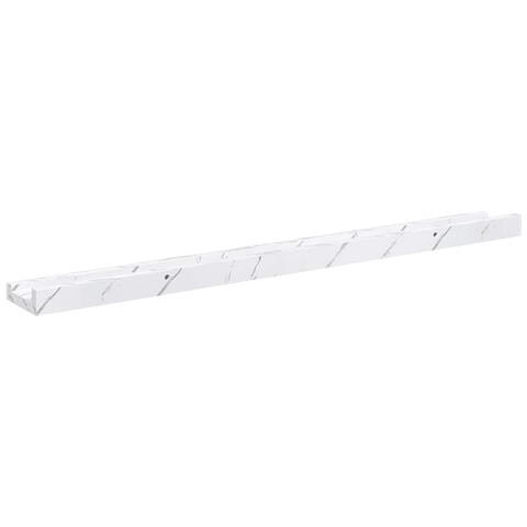 Scaffale da parete 2 pcs Marmo Bianco 80 x 9 x 3 cm - Foto 9