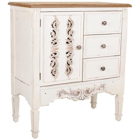 Mobile Da Ingresso In Legno Bianco 70x36x80h - Foto 1