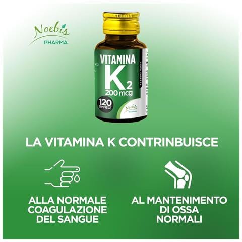 Vitamina K2 MK-7 200 mcg 120 Compresse - Menachinone-7 ad Alto Dosaggio - Ossa Normali e Coagulazione del Sangue - Foto 5