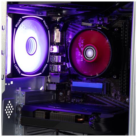 98206 PC /stazione di lavoro AMD Ryzen™ 7 5700X 32 GB DDR4-SDRAM 1 TB SSD NVIDIA GeForce RTX 5060 Windows 11 Home Nero - Foto 2