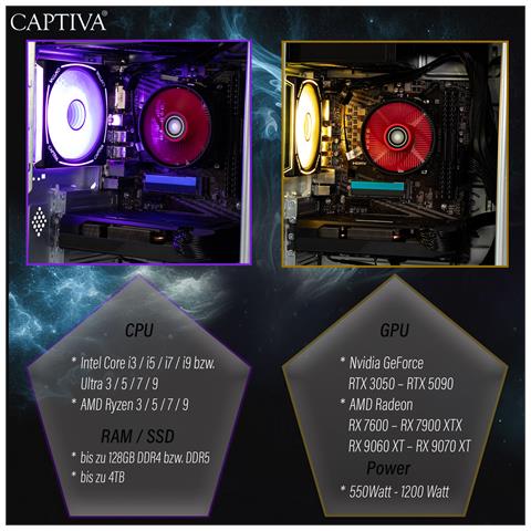 98206 PC /stazione di lavoro AMD Ryzen™ 7 5700X 32 GB DDR4-SDRAM 1 TB SSD NVIDIA GeForce RTX 5060 Windows 11 Home Nero - Foto 7