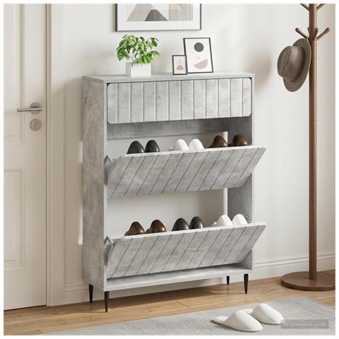Mobile per scarpe ZWOLLE 78 x 24 x 103 cm Legno ingegnerizzato - Foto 2