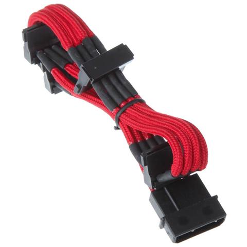 Adattatore 4pin to 4 SATA 300mm, rosso - Foto 2