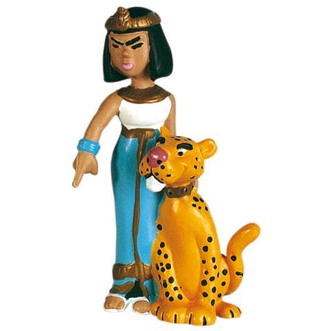 60513 - Asterix - Cleopatra Con La Pantera Altezza 6,9 Cm - Foto 1