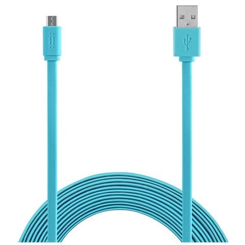 Micro USB to USB cable Flat Tab - Blue - Foto 1