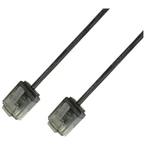 ICOC U6-SLIM-0025BKT - Cavo di rete Patch in Rame Ultra Slim Cat. 6 Nero UTP 0,25 m - Foto 1