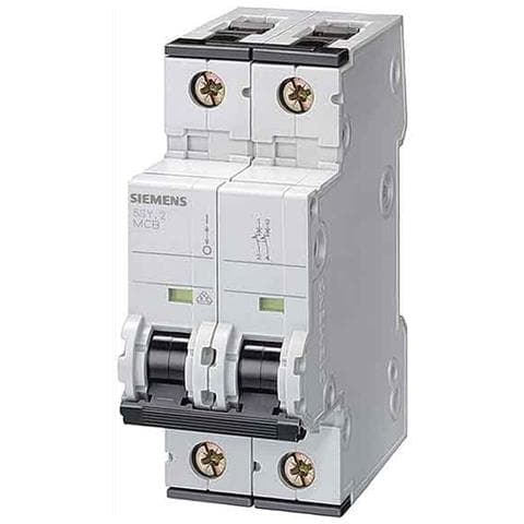 Interruttore Magnetotermico 2p 6a 10ka Tipo C 2 Moduli - Foto 1
