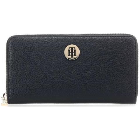 Portafoglio Donna Th Core Large Zip Around Wallet Sky / captain Aw0aw08011cjmb - Foto 1