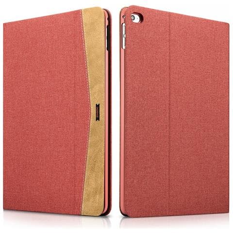 Custodia Folio Per Ipad 2 Air In Tessuto E In Pelle Serie Erudizione Red - Foto 1