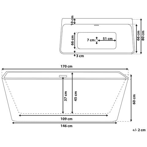 Vasca Da Bagno Freestanding Bianca Hassel - Foto 16