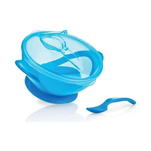 Id5419blue Piatto Fondo Con Ventosa, Coperchio E Cucchiaio - Foto 1